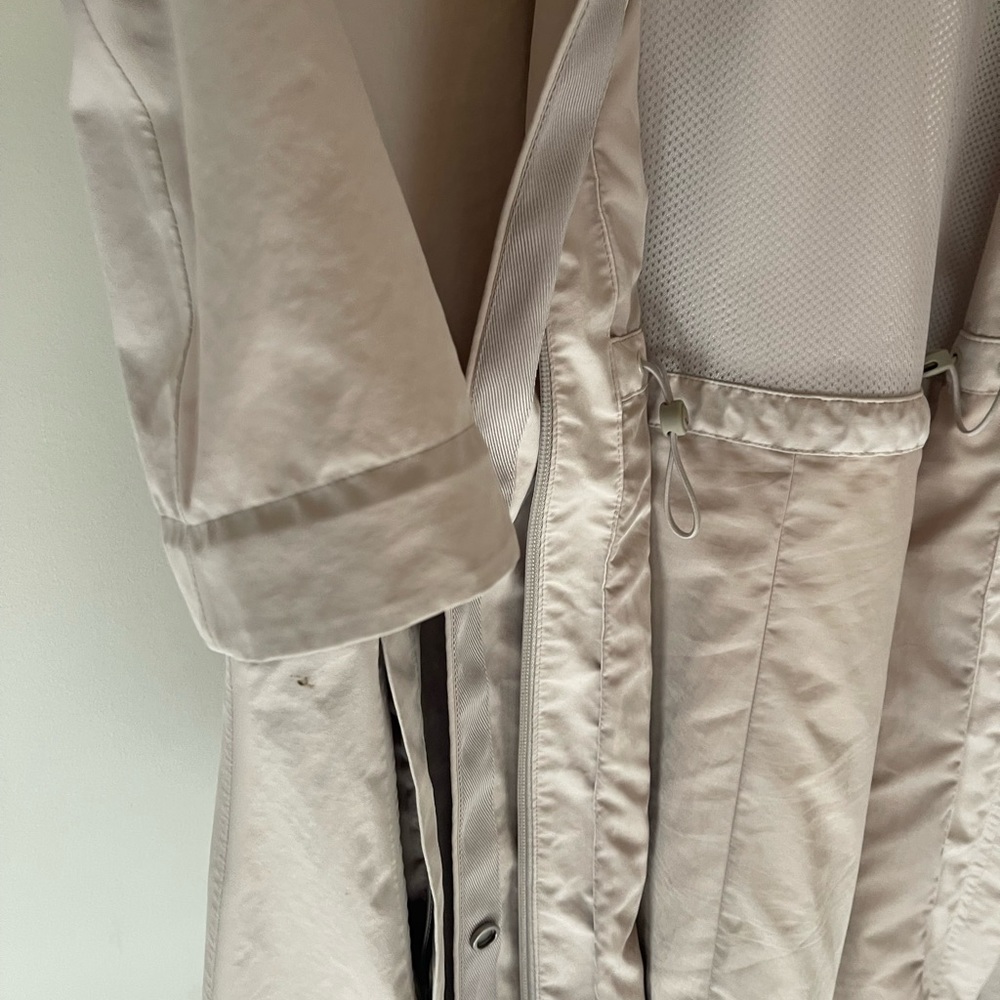 Athleta Light Beige Trench Coat - Picture 3 of 4